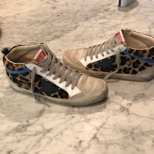 Golden Goose Midstar leopard hair sneakers 38